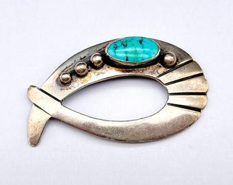 ヴィンテージ ネイティブアメリカン スターリングシルバー ブローチ