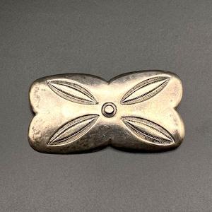 Spilla vintage in argento con stampa a mano dei nativi Navajo