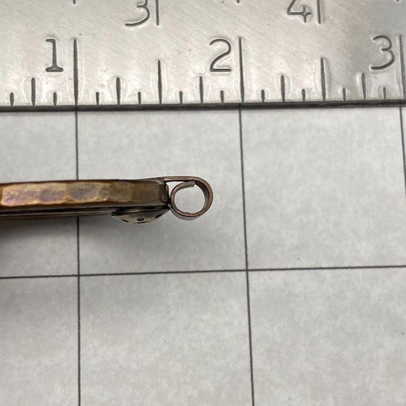 Vintage Southwestern Naja Stampwork Concho Copper… - image 5