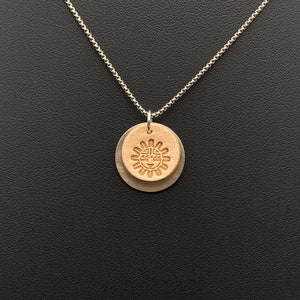 Native Style Hopi Kachina Coin Silver Pendant Necklace by SixteenthAlley