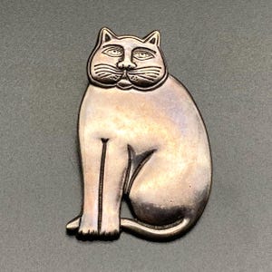 Vintage Laurel Burch Katzen Pin Brosche Anhänger