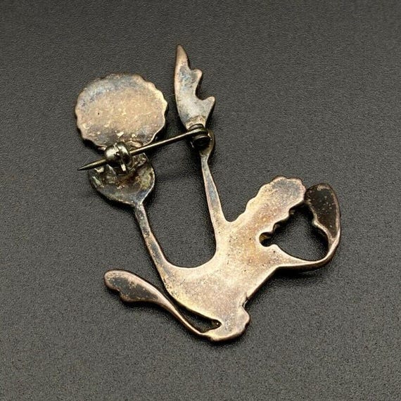ヴィンテージ ナバホ族 シルバー ピン ブローチ ネイティブアメリカン