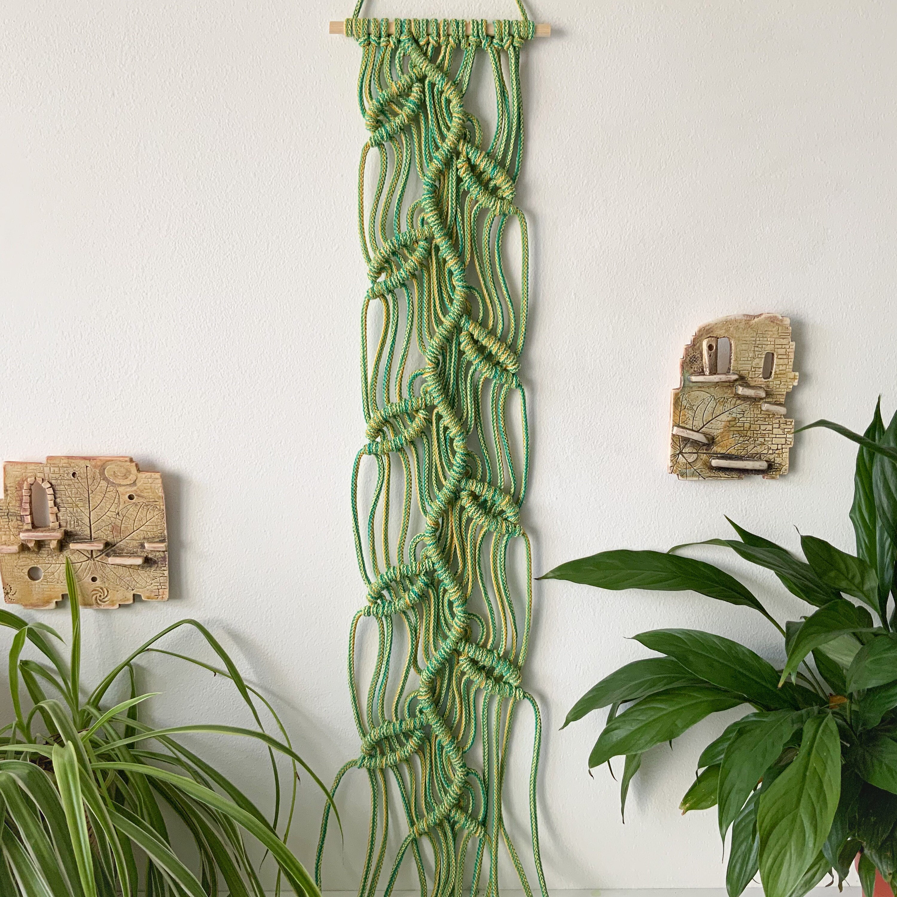 Long Narrow Vertical Wall Art Boho Urban Jungle Gift for Etsy UK