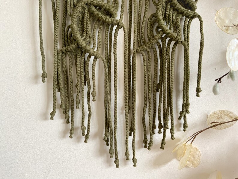 Woodland Theme Long Vertical Wall Hanging Narrow Earthy Wall Etsy