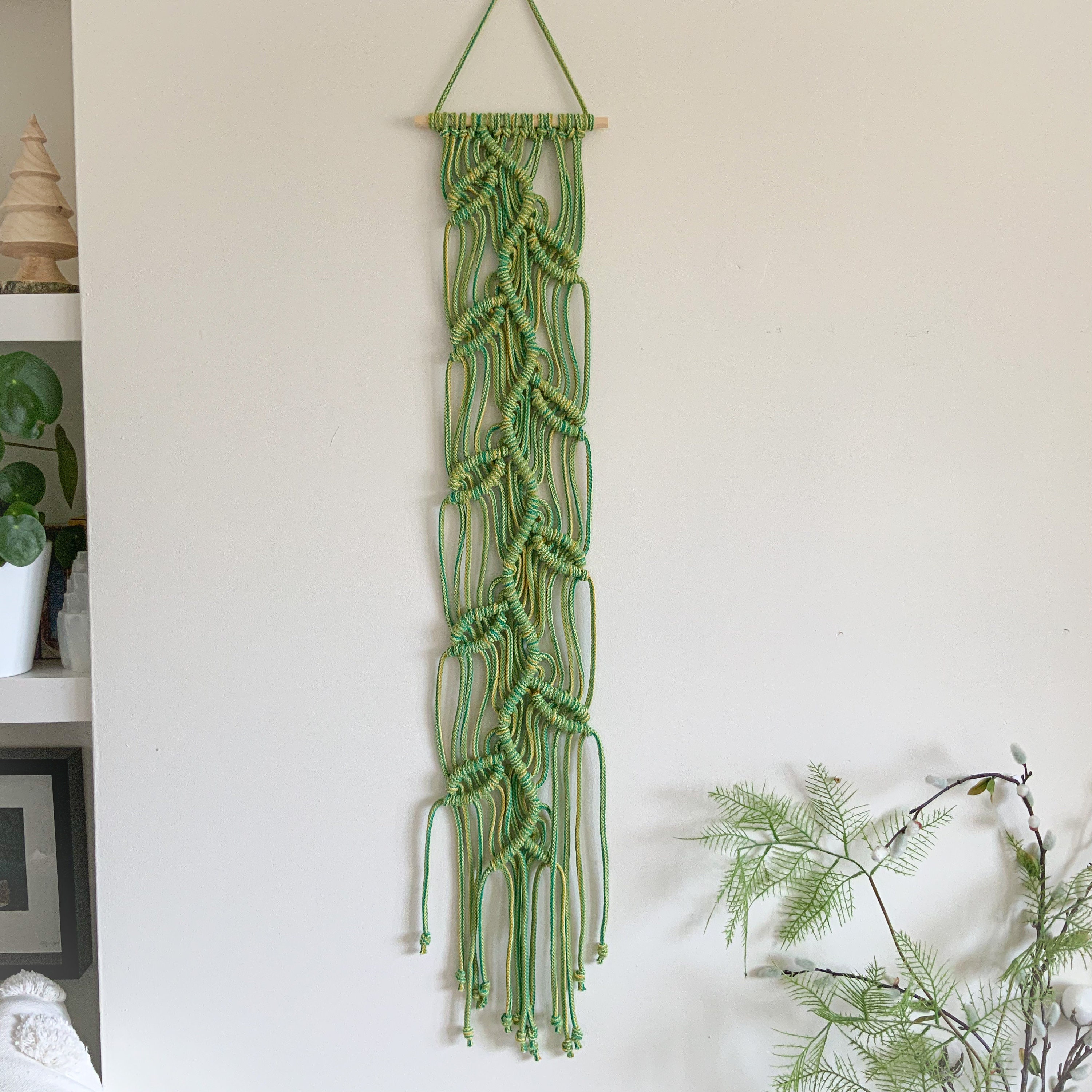 Long Narrow Vertical Wall Art Boho Urban Jungle Gift for Etsy UK