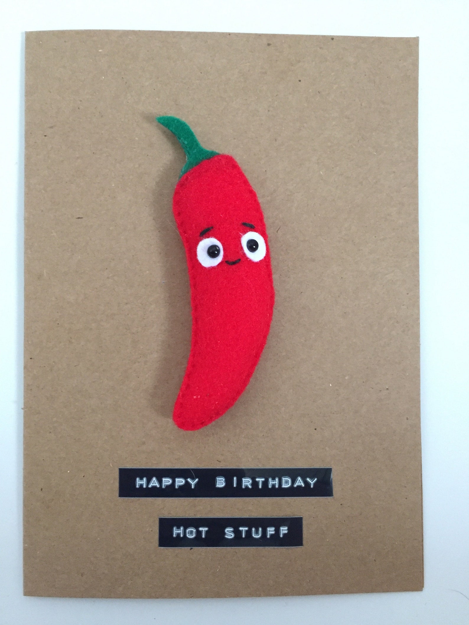 Chilli Magnet Card Birthday Card Chilli Magnet Keepsake - Etsy UK
