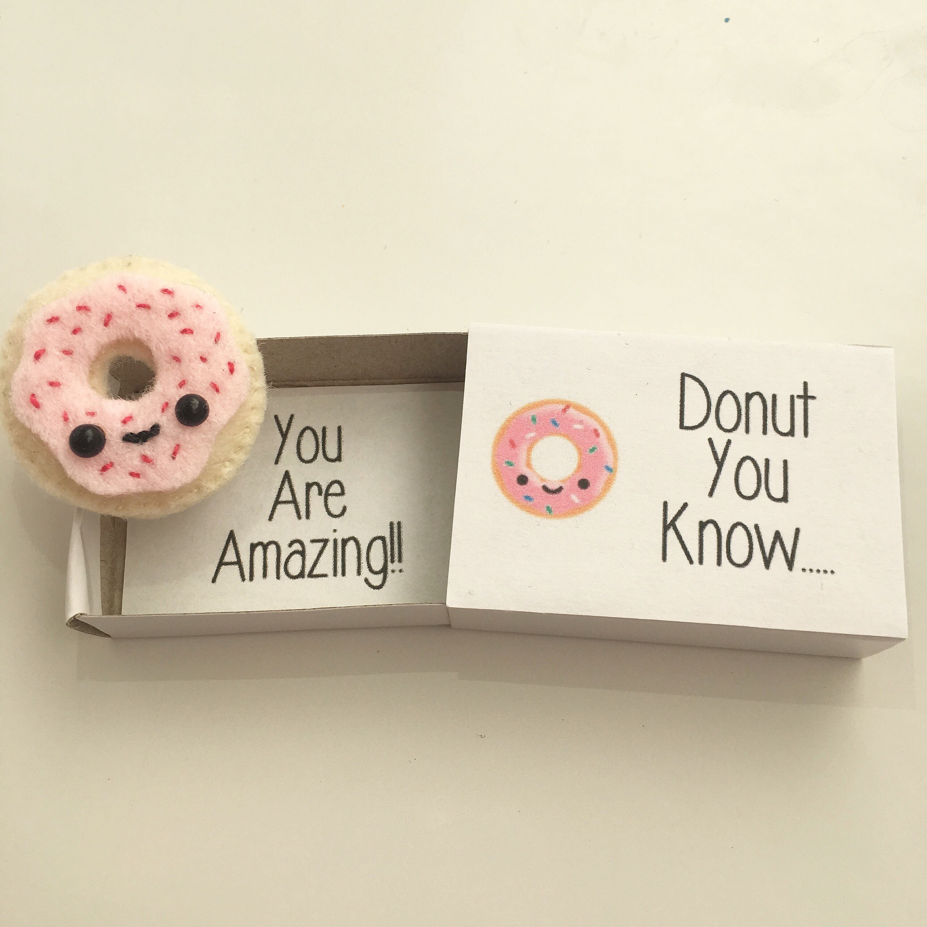 Mini Donut Keepsake in a Tiny Box Gift Mothers Day Gift Etsy UK