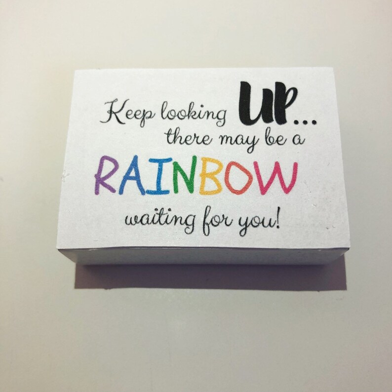 Refrigerator Magnets Cheer Up Gift Friend Gift Positive Gift Birthday Gift Cute Rainbow Uplifting Gift Inspirational Gift Miniature Rainbow Magnet Gift Home Living