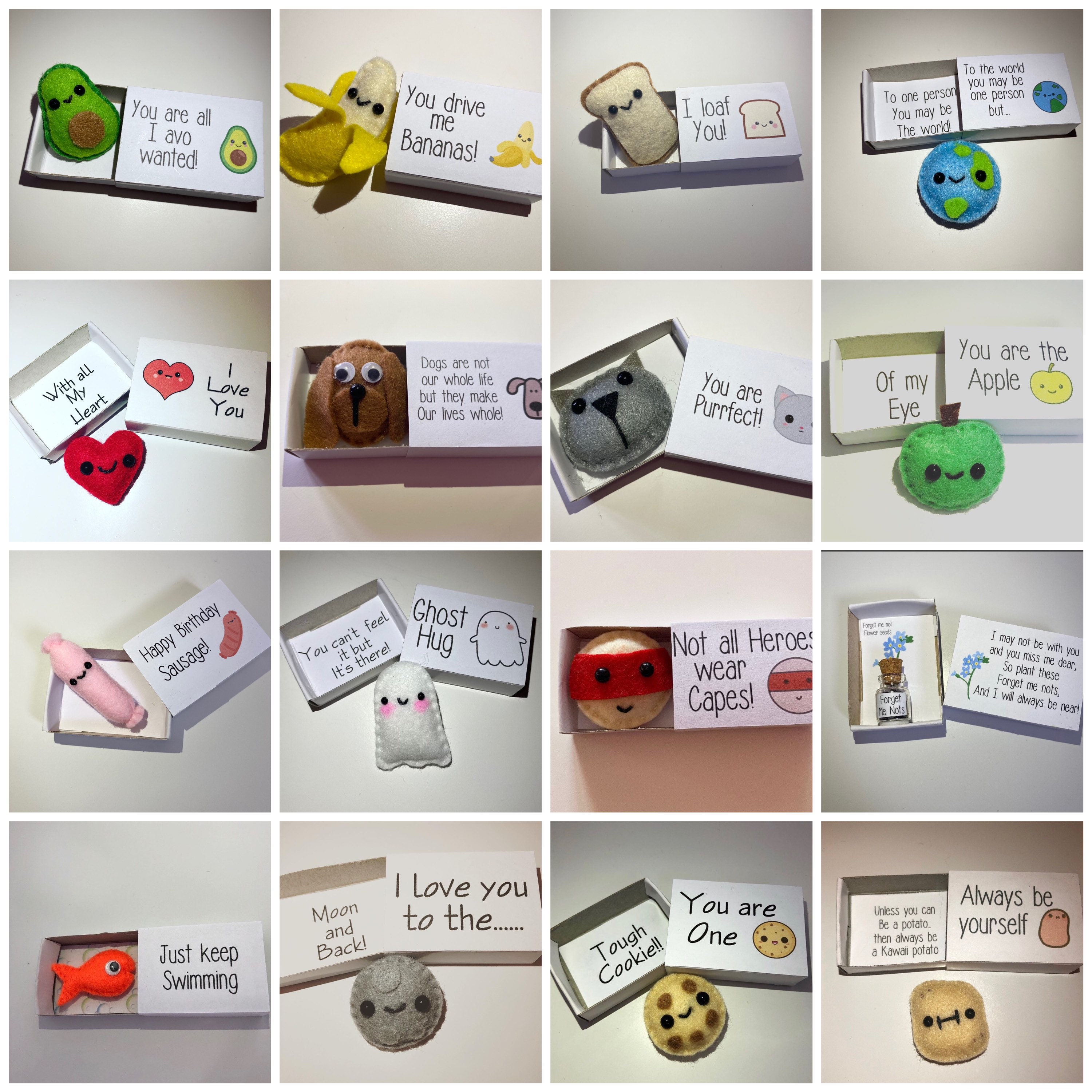 5 Mini Matchbox Gifts Select Your Own Gift Cute Gift Etsy