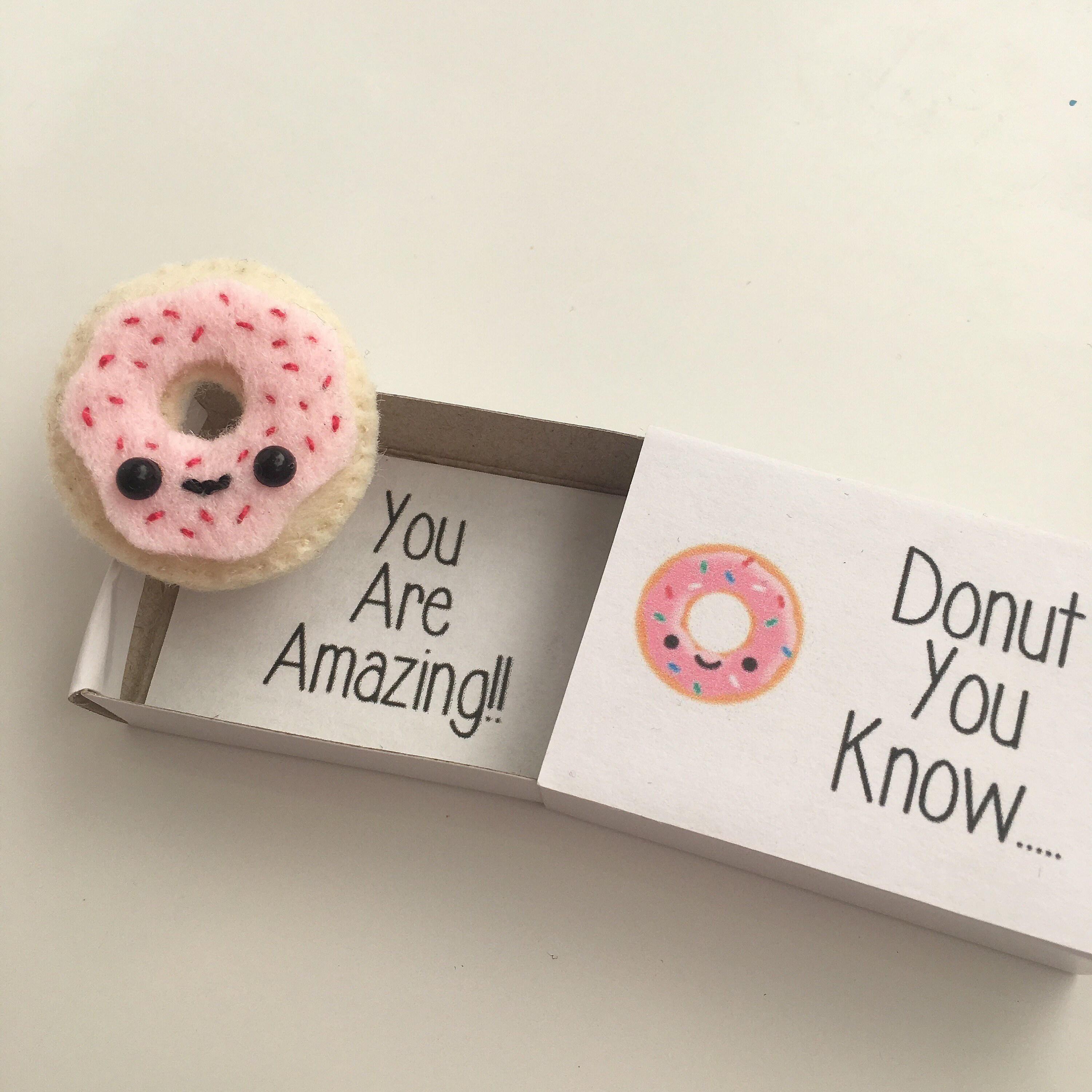 Mini Donut Keepsake in a Tiny Box Gift Mothers Day Gift Etsy UK