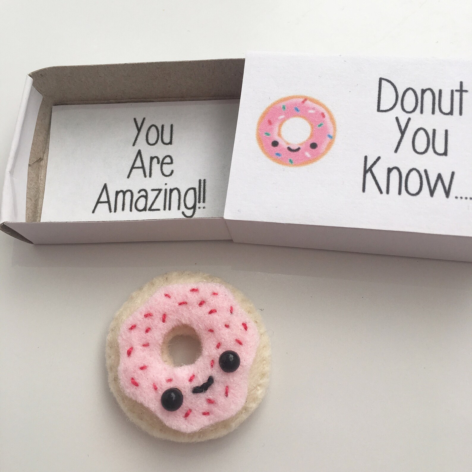 Mini Donut Keepsake in a Tiny Box Gift Mothers Day Gift Etsy UK