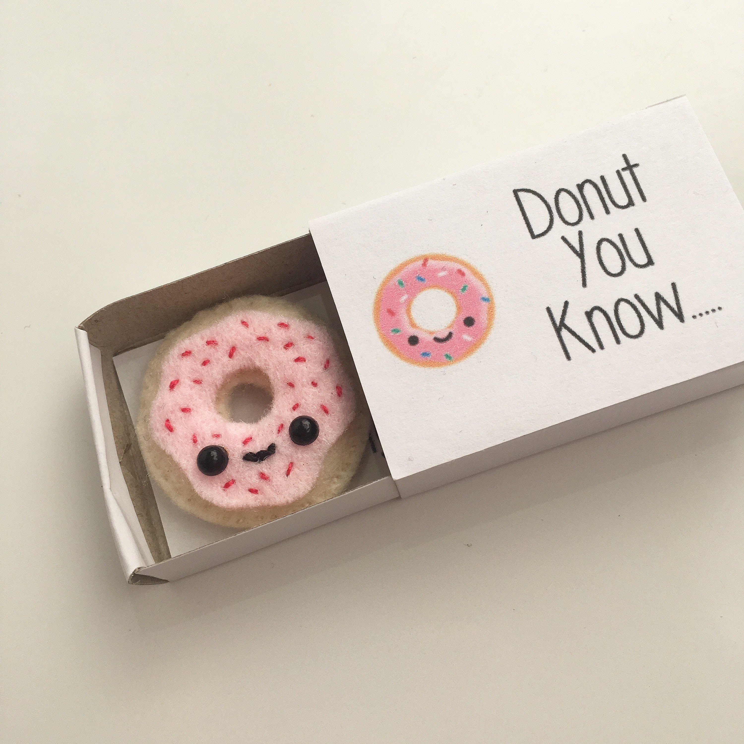 Mini Donut Keepsake in a Tiny Box Gift Mothers Day Gift Etsy UK