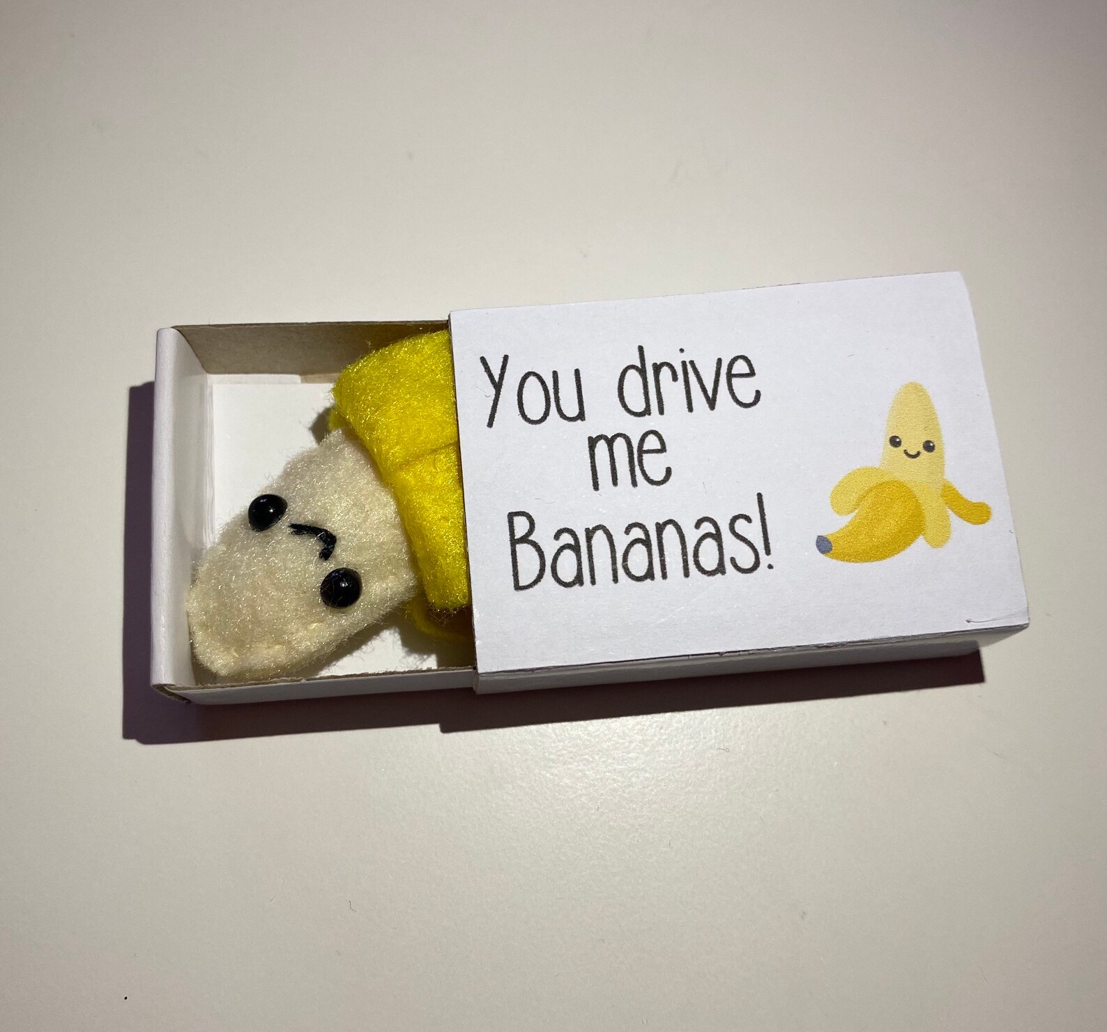 Mini Banana Gift Cute Gift Miniature Banana Banana Gift Etsy UK