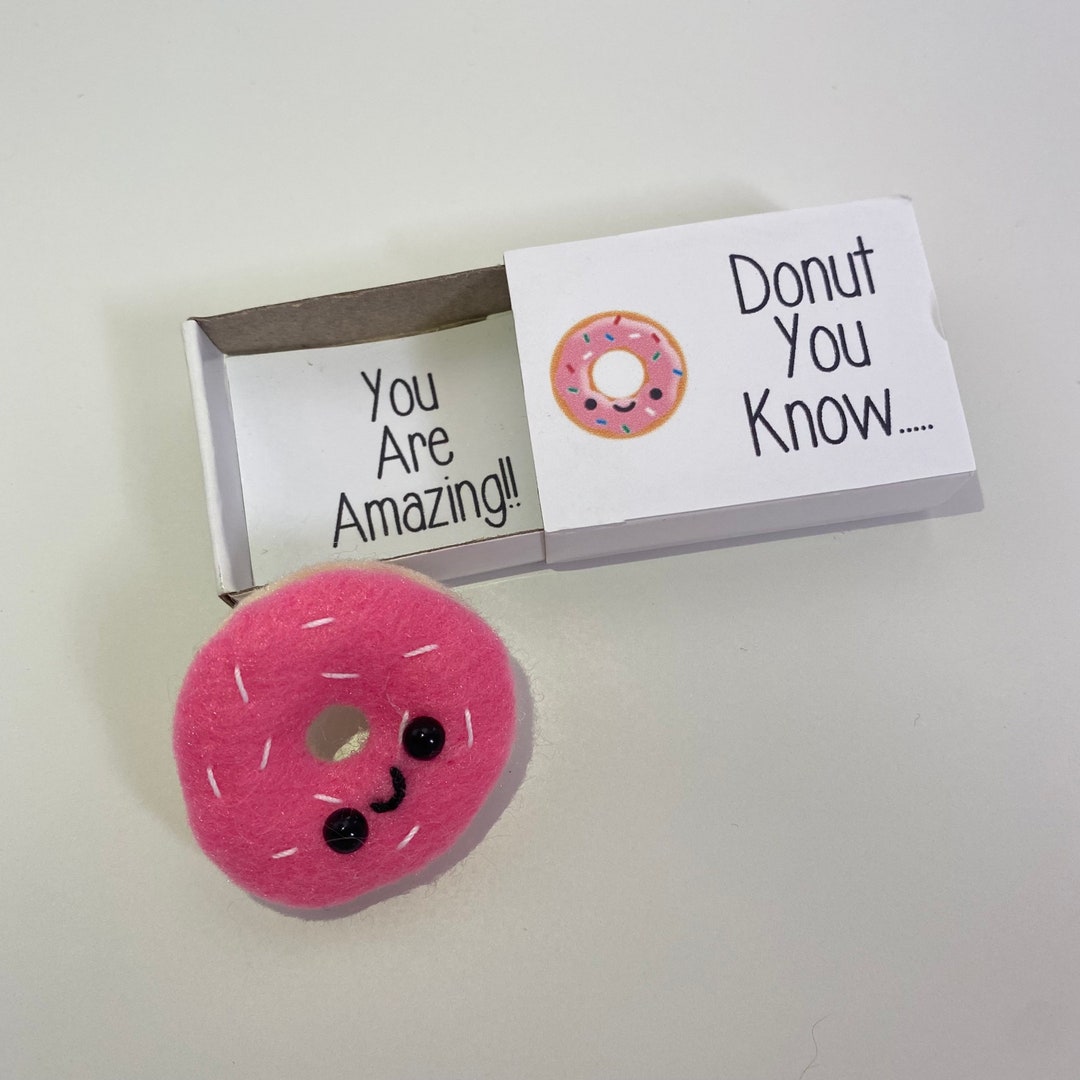 Mini Donut Keepsake in a Tiny Box Gift Mothers Day Gift Etsy UK