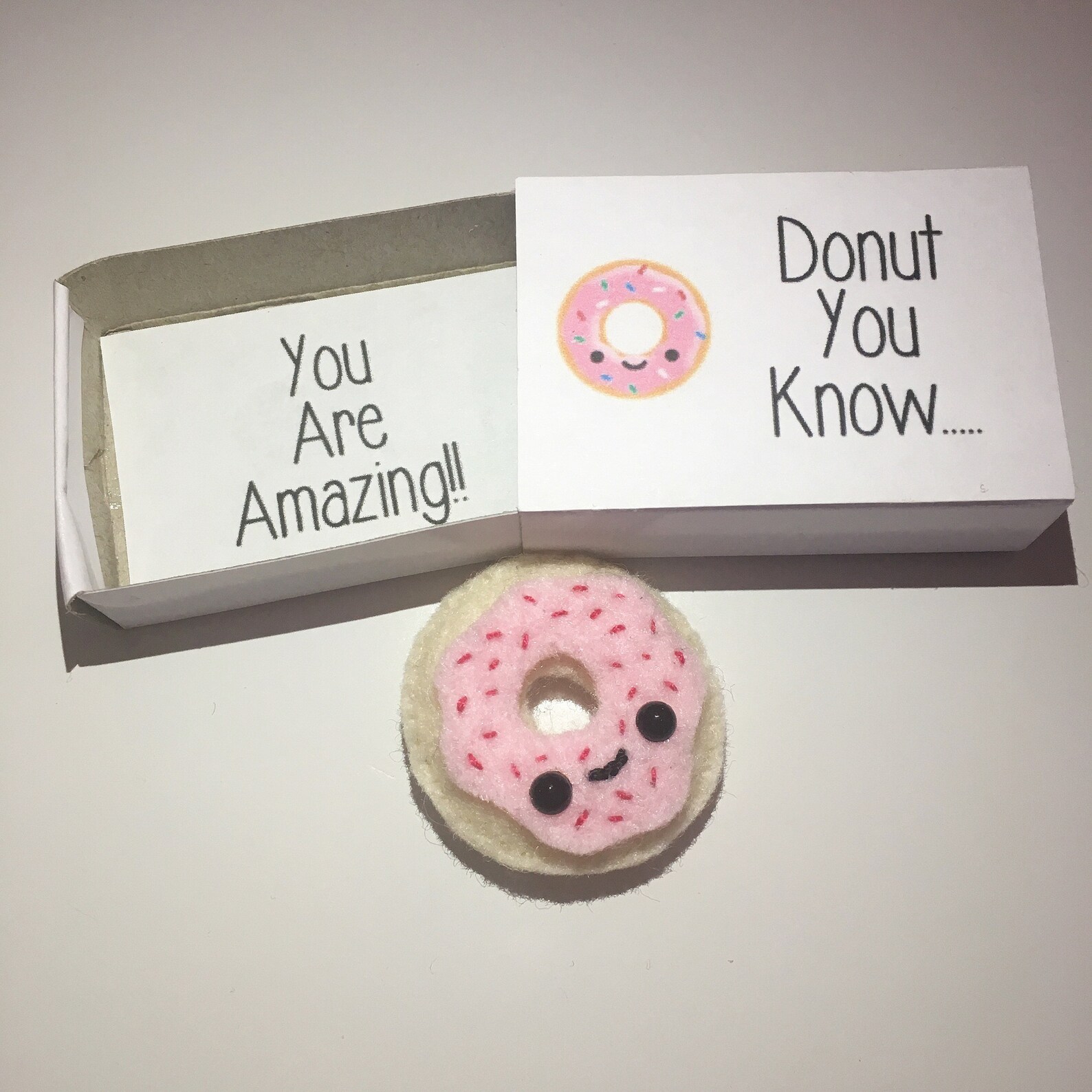Mini Donut Keepsake in a Tiny Box Gift Mothers Day Gift Etsy UK