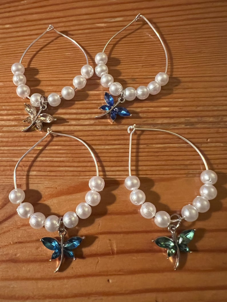 AllegroGifts Dragonfly Wine Glass Charms - Thumbnail 2