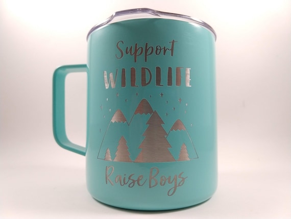 Support Wildlife Raise Boys/Girls Mug, Engraved Thermal Mug