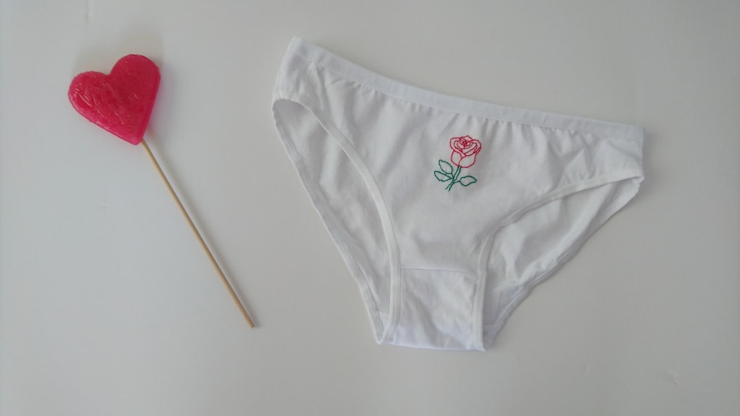 Red Rose Panties Hand Embroidered Panties White Cotton Underwear