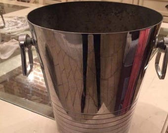 Stainless steel vintage ice bucket