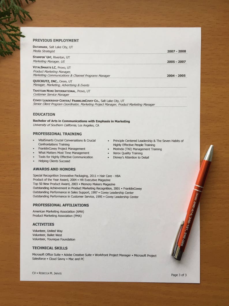 Professional resume writing services picture