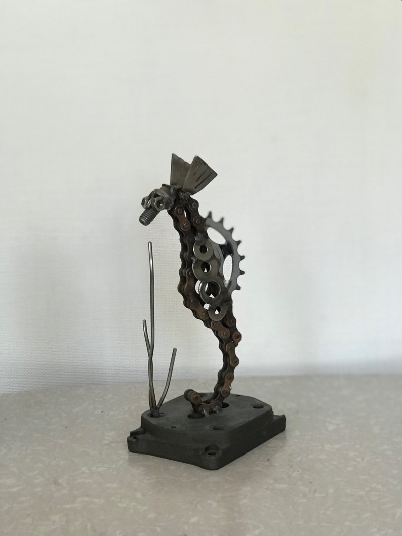 Metal Seahorse sculpture Etsy