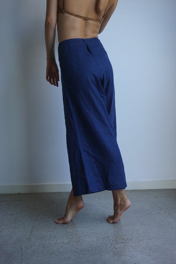 high waisted white cropped pants