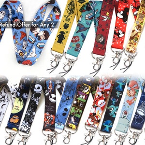 ANIMATION & COMIC LANYARD - Cartoon Film Story Accessory Badge Office Id Holder Travel Strap Kid Boy Girl Men Birthday Christmas Friend Gift