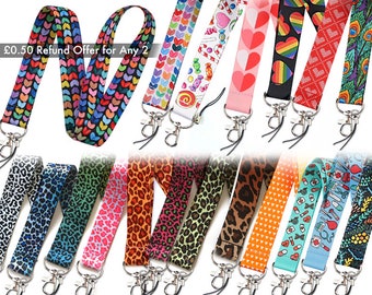 MEDICAL & PATTERN LANYARD - Accessory Badge Card Office Id Holder Travel Strap Birthday Christmas Family Friend Dentist Doctor Women Gift
