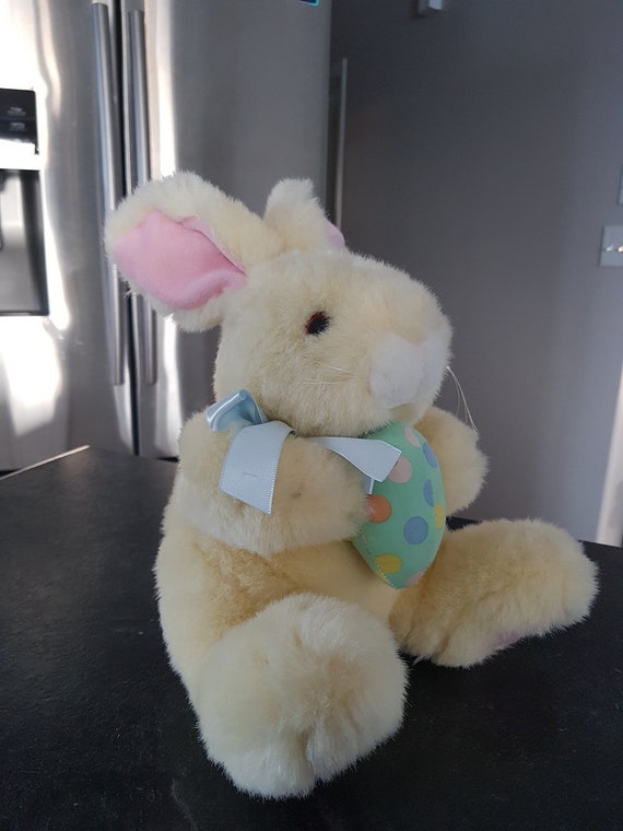 blue easter bunny stuffed animal