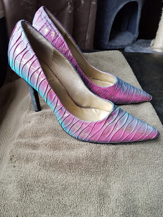 purple pumps size 9