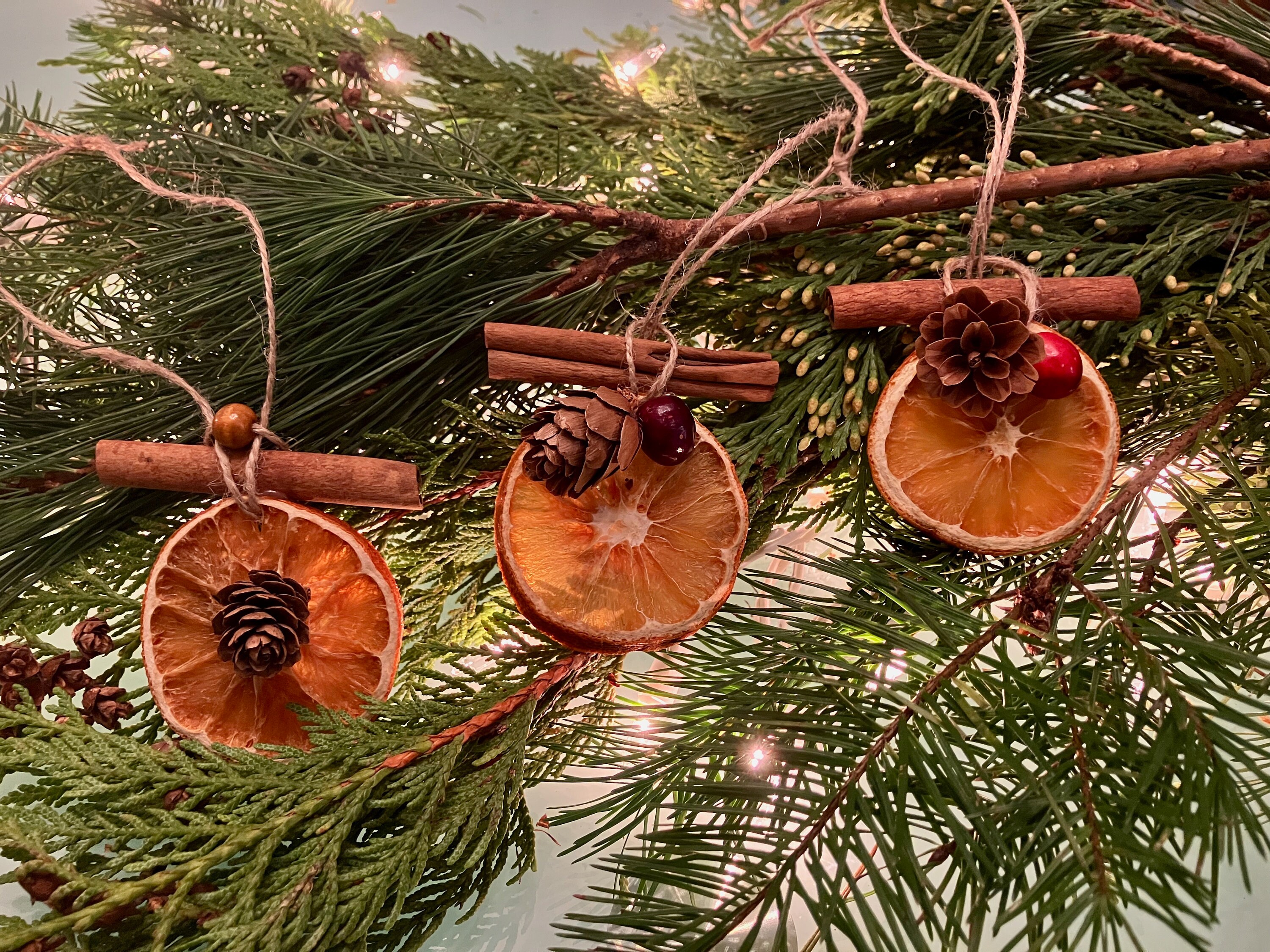 Orange 2024 christmas ornaments