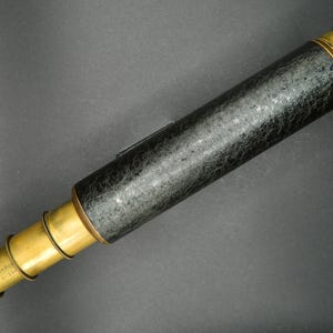 ANTIQUE FALCON TELESCOPE; Powerful Terrestrial Range (Brass 3 Drawer & Lens Cap).