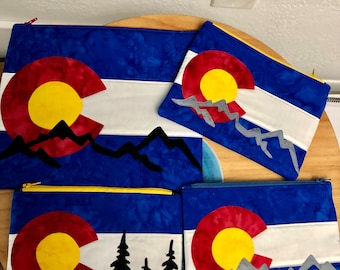 Colorado flag zipper bag\CO flag\Colorado