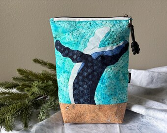 Humpback Whale Breach Zipper Bag