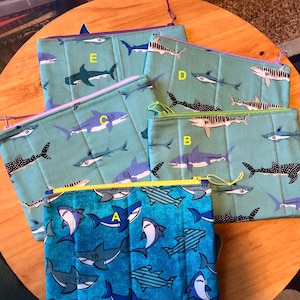 Various Med Shark Zipper Bags\shark bag\shark purse\quilted zip bag