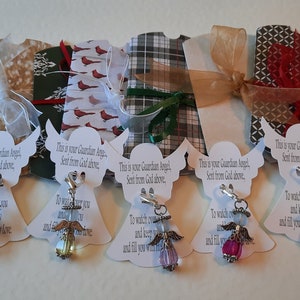SALE Guardian Angels charms with tag & pillow box,