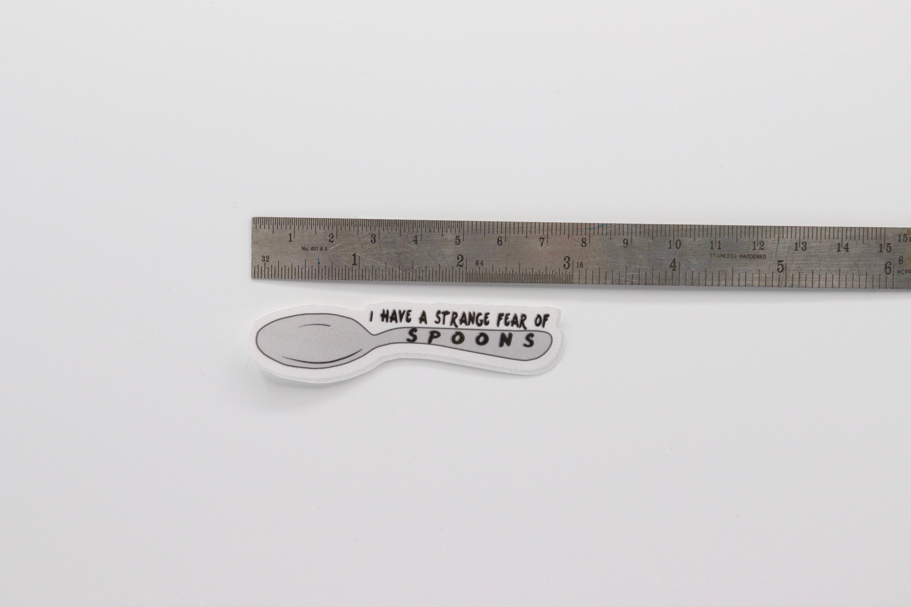 I have a strange fear of spoons sticker Liam Payne inspired Etsy