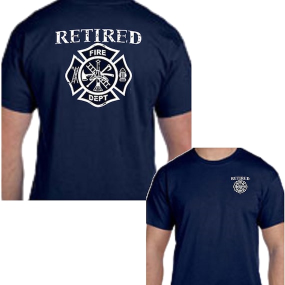 Personalized Maltese Cross Fire Fighter Fire Department T-shirt Custom tee shirt