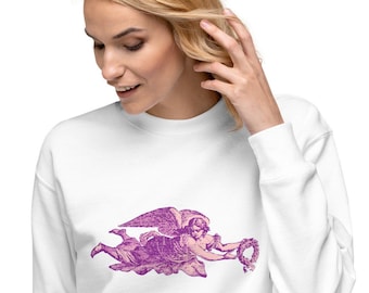 Vintage Cherub -  Sweatshirt – Unisex Celestial Graphic Sweater