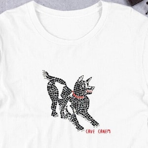 CAVE CANEM  Mosaic, I Century B.C.,Pompeii.  ---Short-Sleeve Unisex T-Shirt