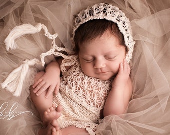 Ensemble barboteuse nouveau-né pour filles, accessoires de photographie pour nouveau-nés, barboteuse pour fille nouveau-née, tenue pour nouveau-né à la maison