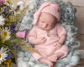 Neugeborenen Strick Outfit, Neugeborenen Kommen Nach Hause Outfit, Neugeborenen Strick Mütze, Neugeborenen Strick Outfit, Neugeborenen