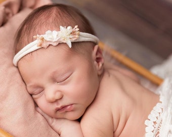 Haarband Taufe Baby  Kinder Foto Shooting Hochzeit,wächst mit, Newborn Props, Stirnband Baby Mädchen, Haarschmuck Mädchen