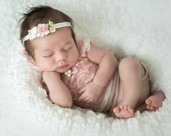 Haarband Schleife Baby Mädchen Stirnband Kopfband Haarschmuck Taufe Hochzeit
