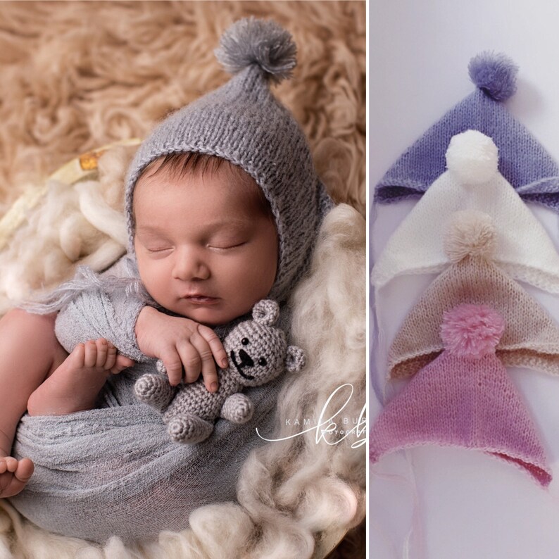 Newborn beanie from mohair newborn set baby beanie newborn beanie baby shoot photoshoot photoaccessory baby baby beanie
