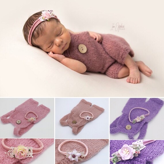 Neugeborenen Foto Outfit Mädchen/ Body und Haarband/ Neugeborenen Haarband/ Stirnband Mädchen/  Foto Outfit Baby Mädchen