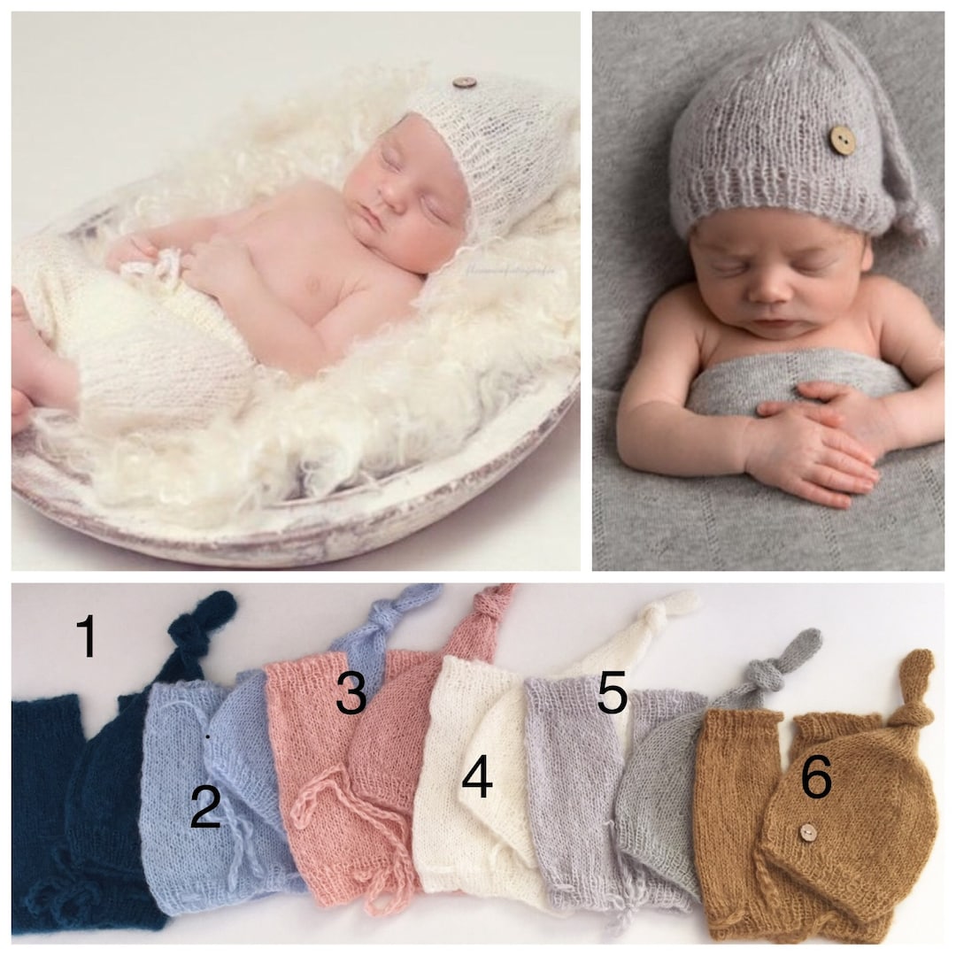 Xanewza Baby Foto Outfit Set - 3-teiliges Hundekostüm Mit Hut & Shorts | 0-6 Monate