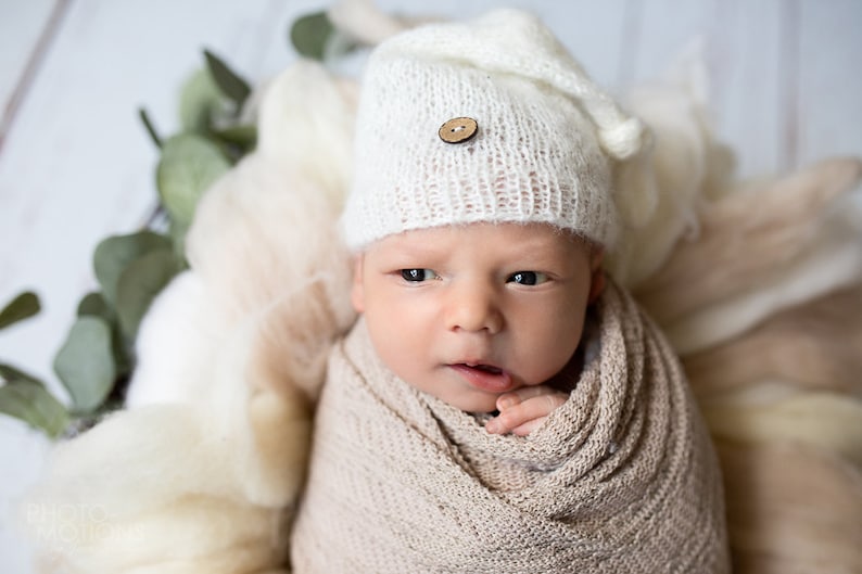 Newborn Baby Mohair Knit Boys Set Outfit Baby Photoshoot Etsy