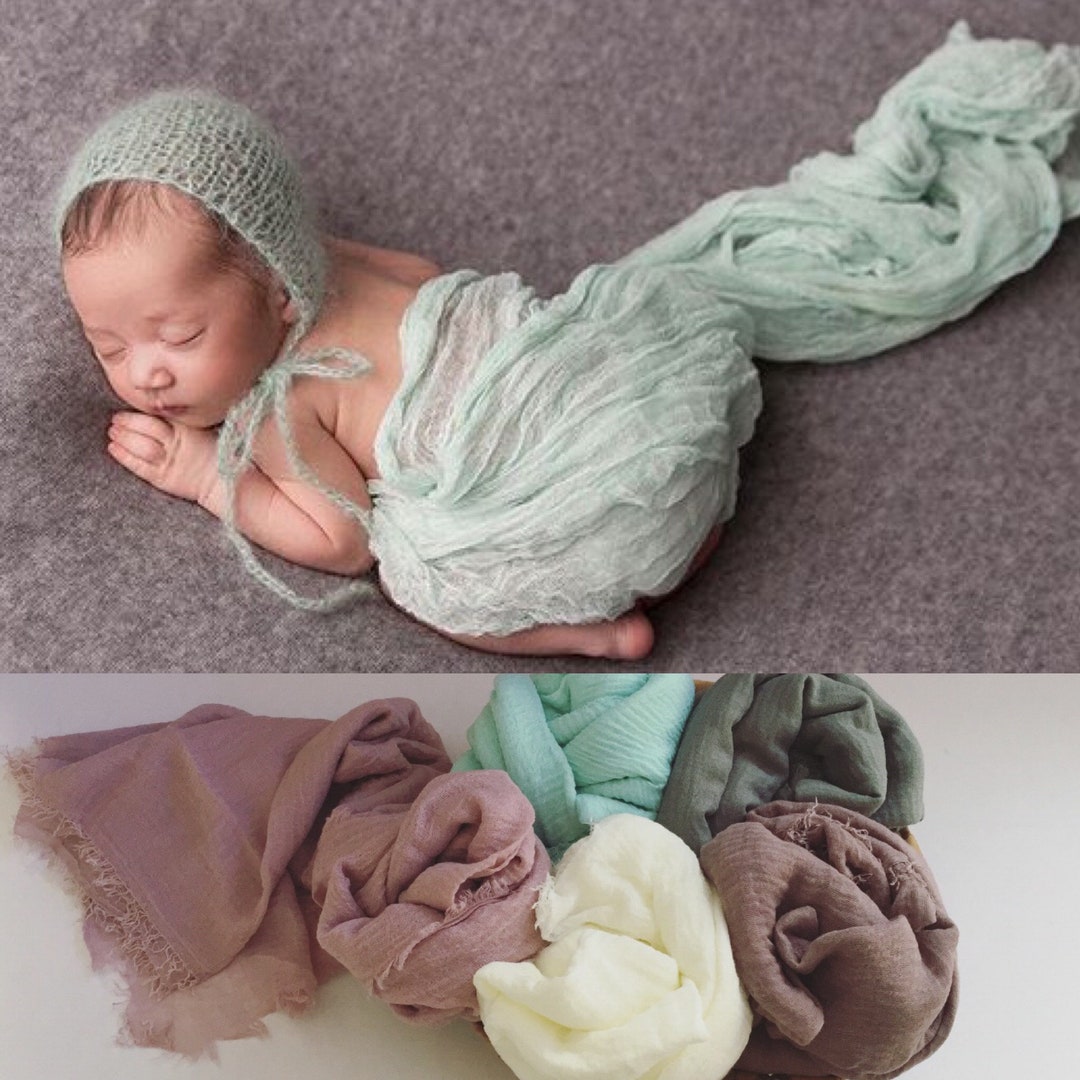 Muslin Wraps for Newborn Photography, Baby Photography Cloth Newborn