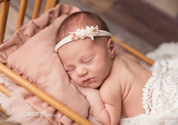 Bandeau baptême bébé enfants séance photo mariage, grandit avec